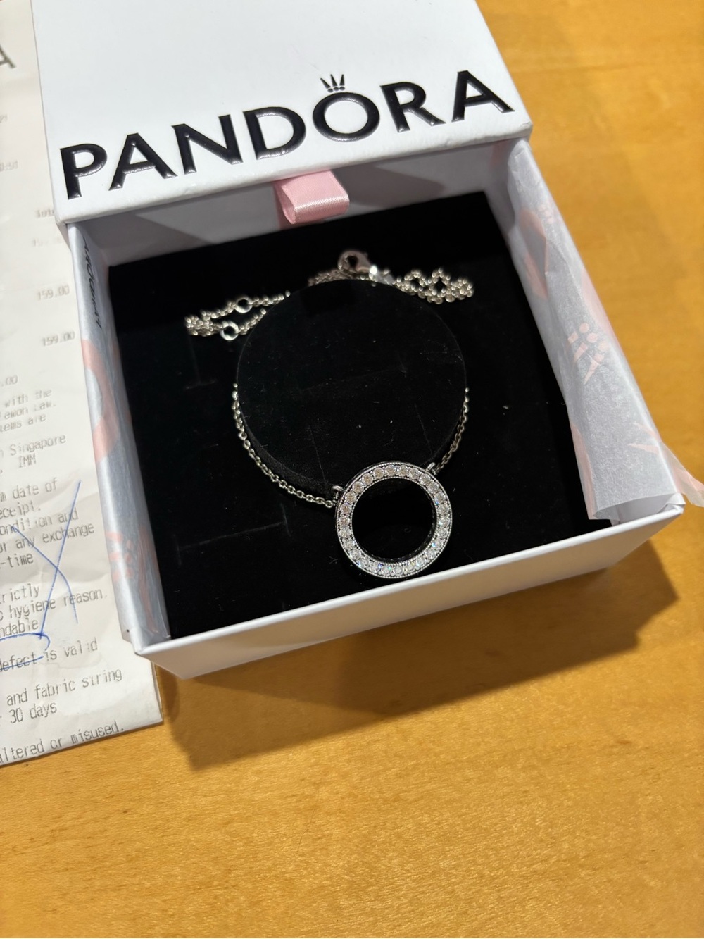 Pandora Circle of Sparkle pendant necklace